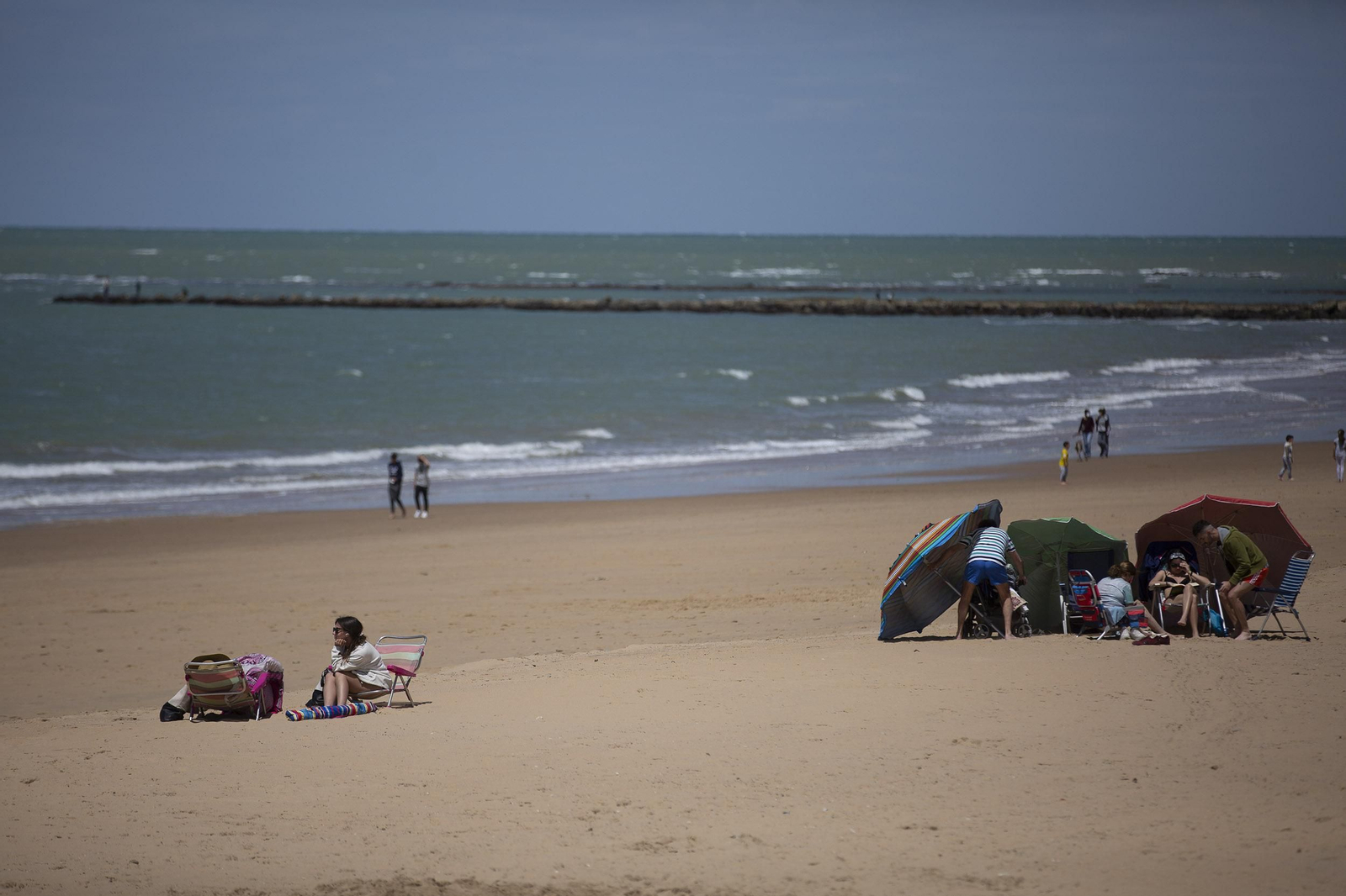 Las imágenes de la playa de Chipiona