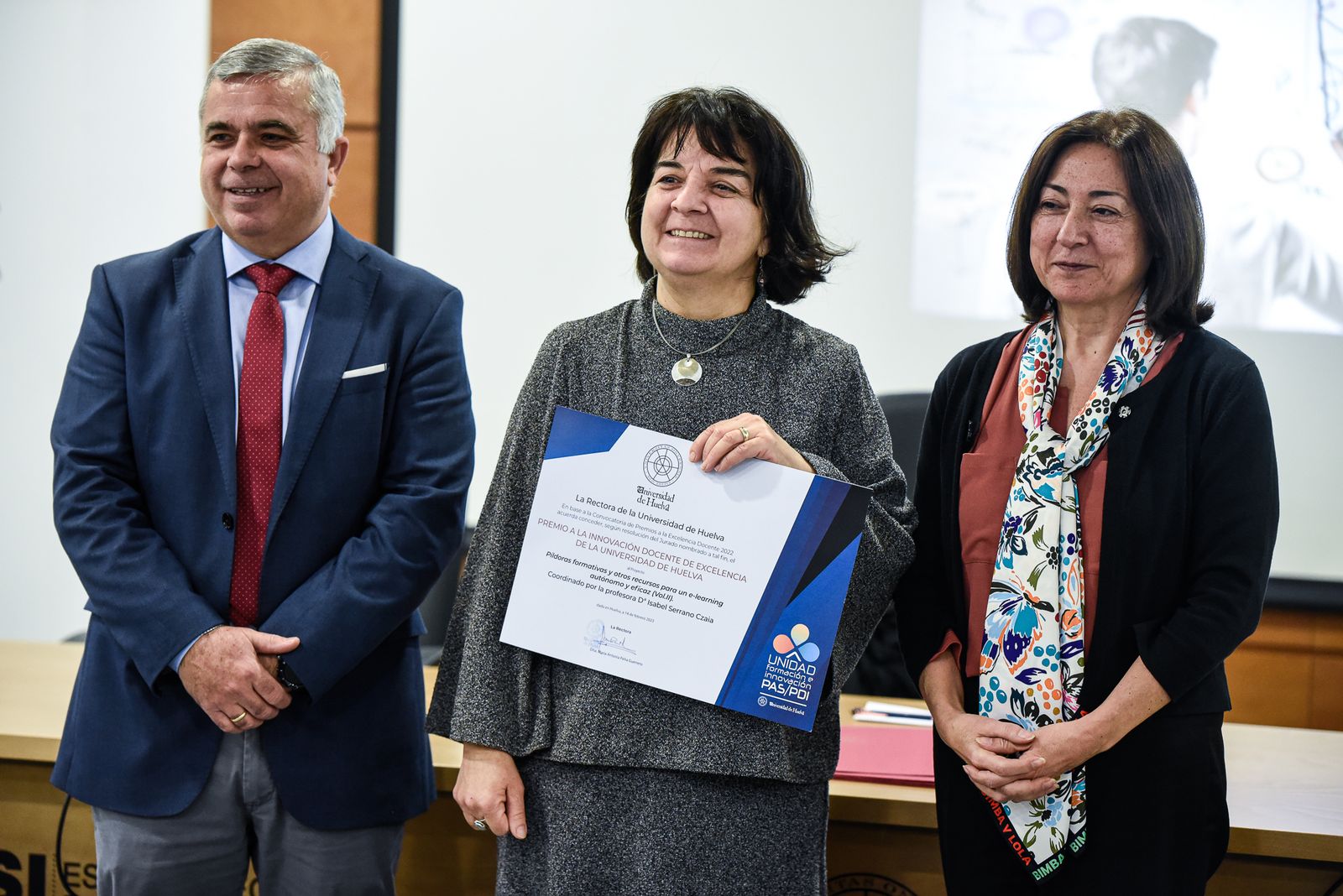Imágenes de la entrega de premios a la excelencia docente 2022 de la Universidad de Huelva