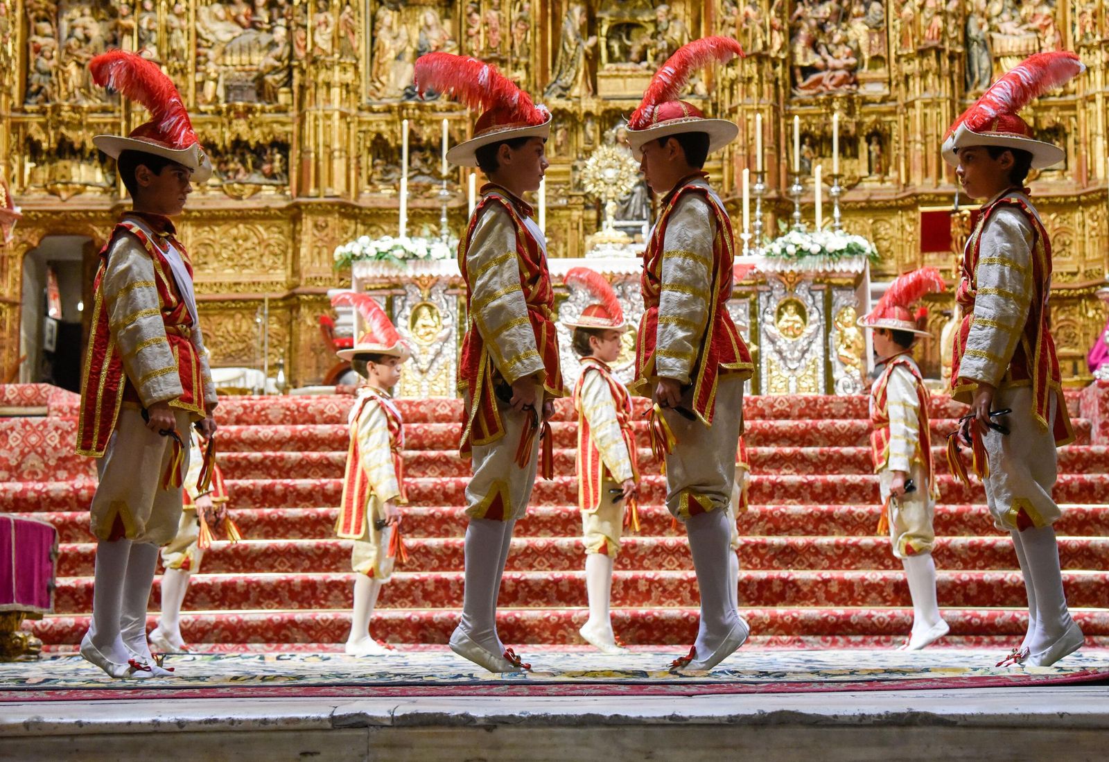 Un momento de la ancestral danza.