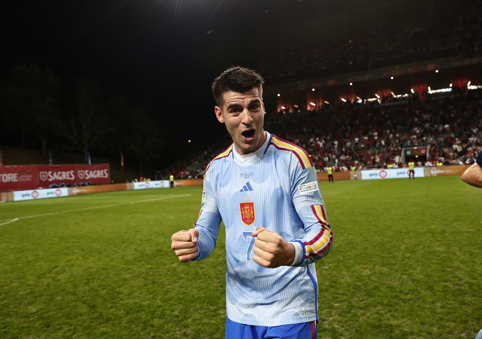 Las imágenes del triunfo de España en Portugal