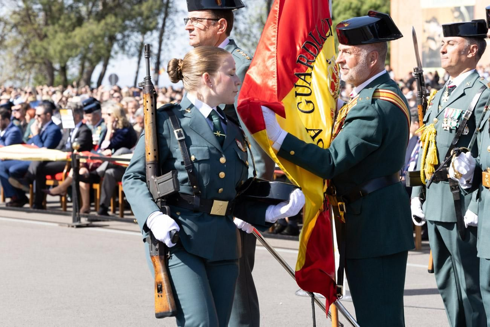 Acto de jura de bandera de la 130ª promoción de guardias civiles de la Academia de Baeza
