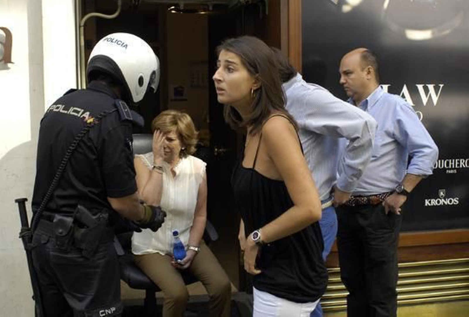 Las víctimas se mostraron nerviosas tras el suceso.

Foto: Manuel Gómez