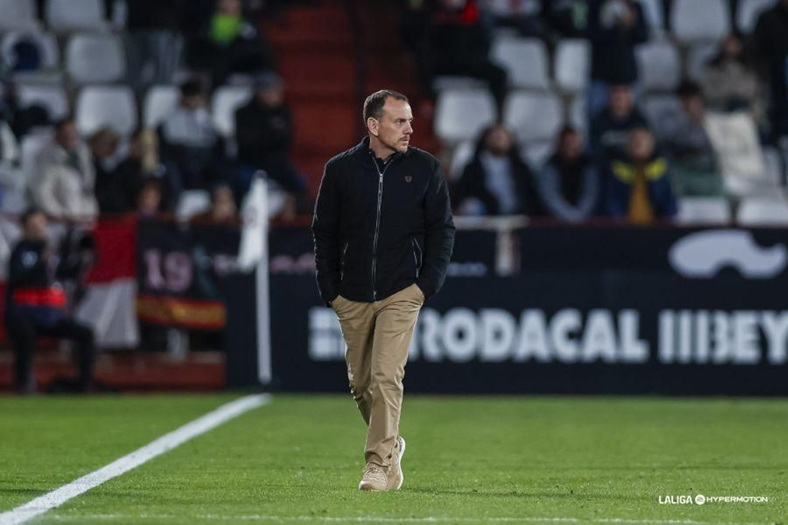 Alberto González, en un partido con el Albacete