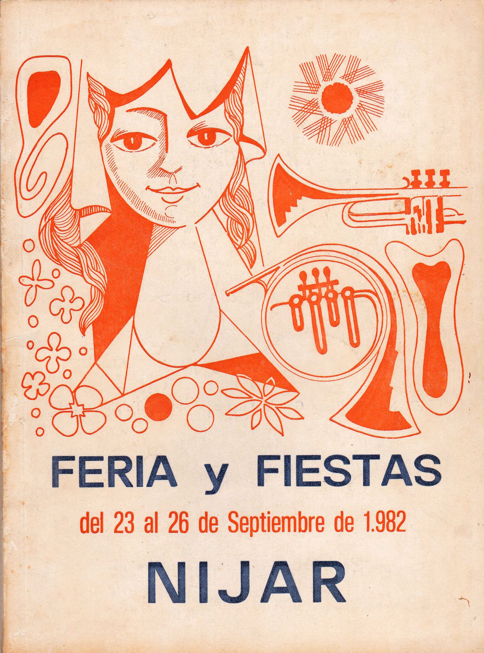Portada libreto fiestas Níjar 1982