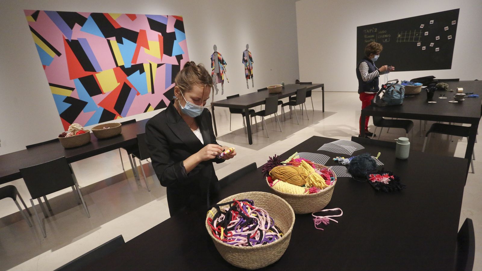 Taller de hilatura en 'El otro museo'.