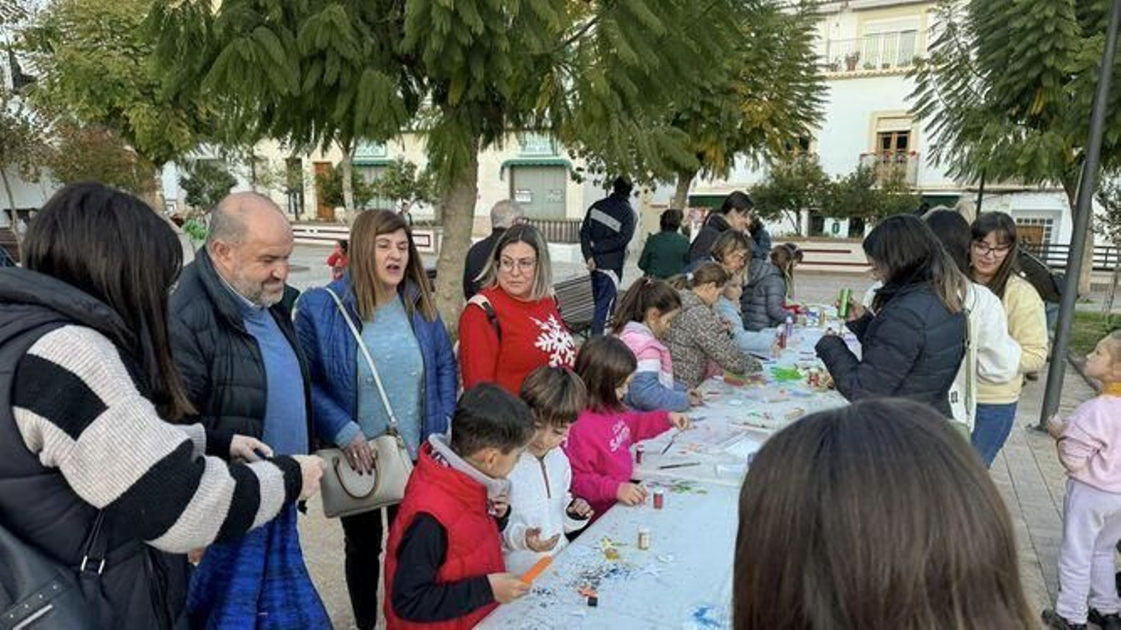 El alcalde de Dalias durante la celebración de una actividad esta pasada Navidad.