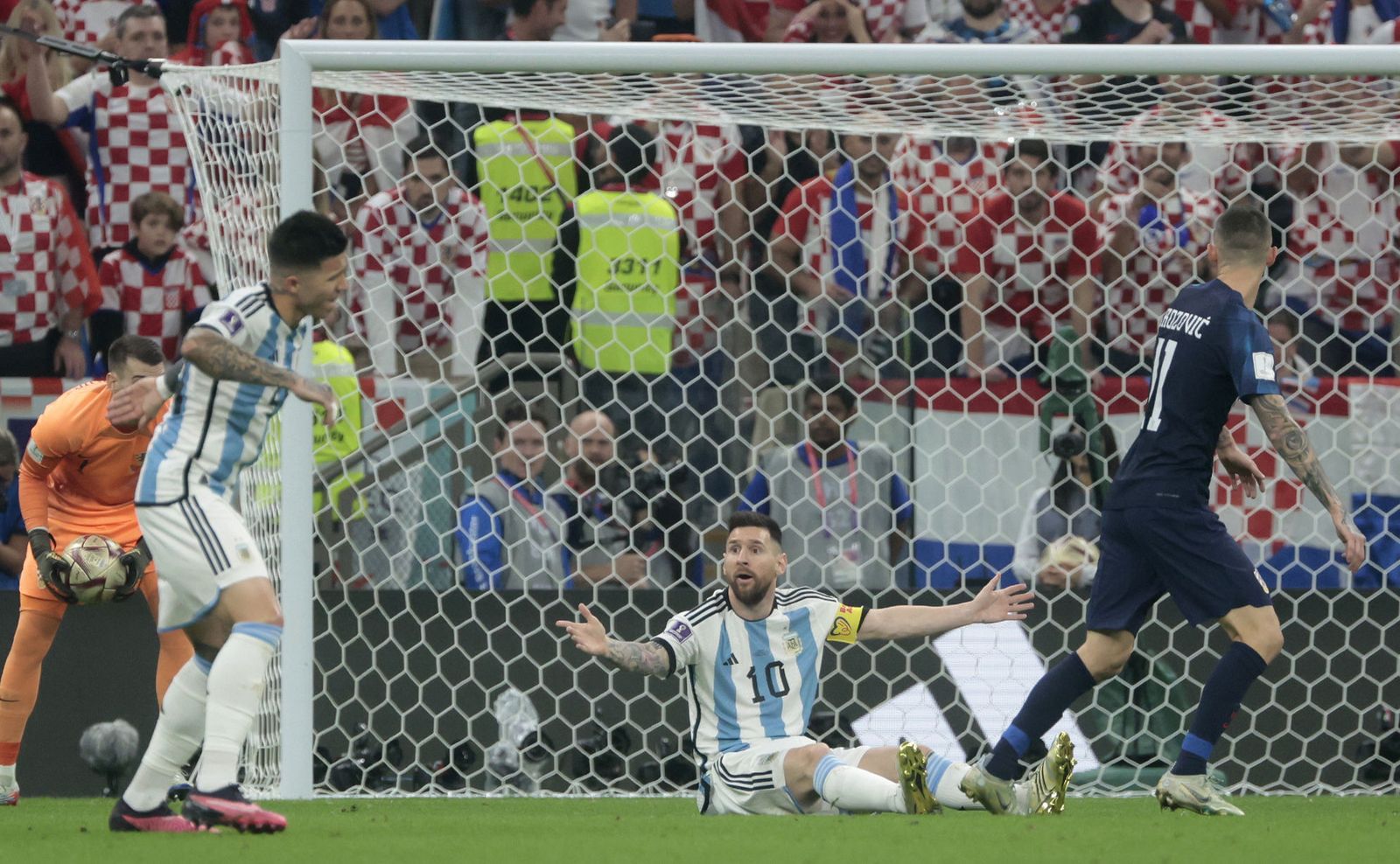 Las fotos de Messi contra Croacia