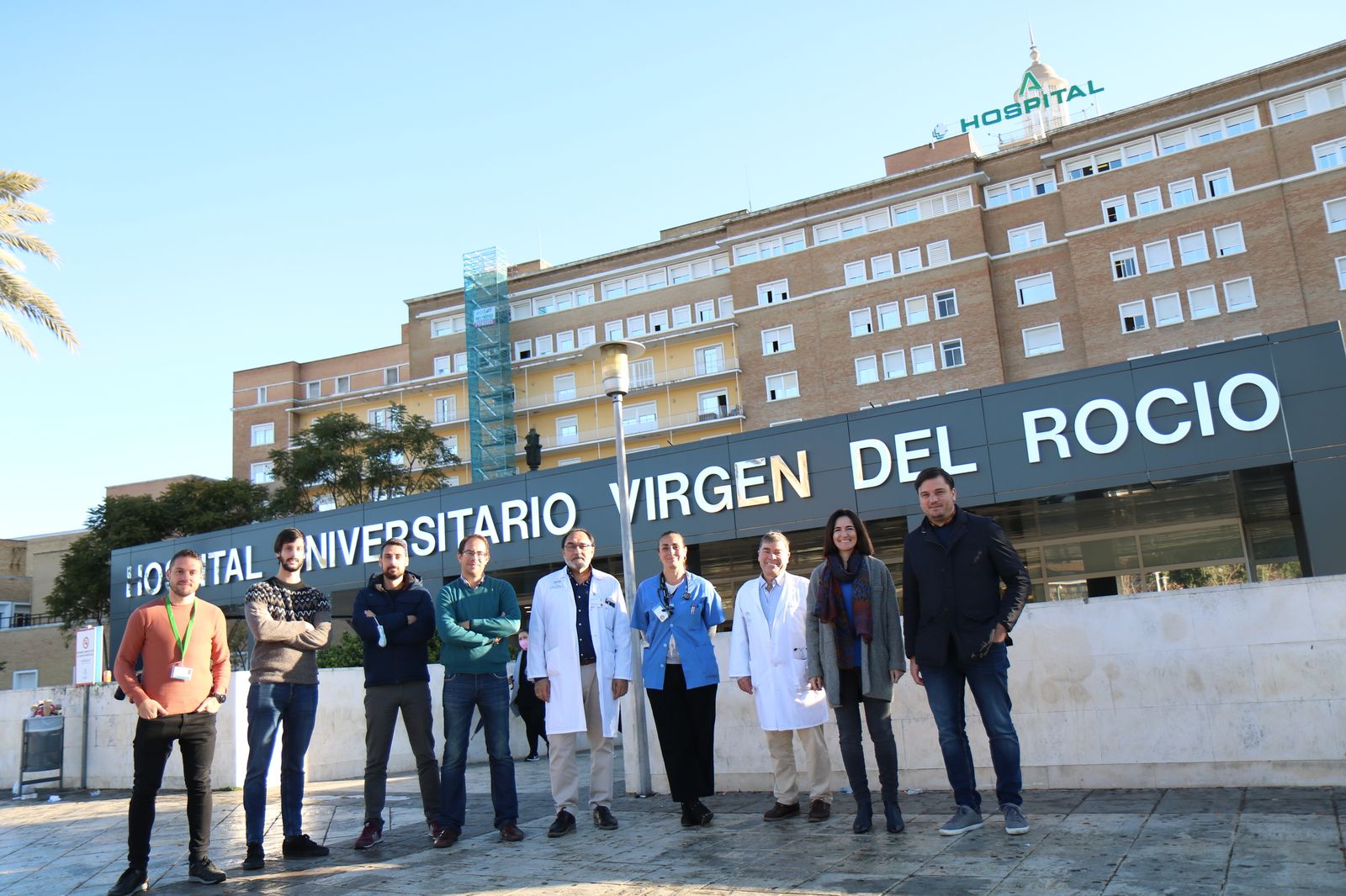El grupo de investigadores del proyecto React que lidera el Hospital Virgen del Rocío.