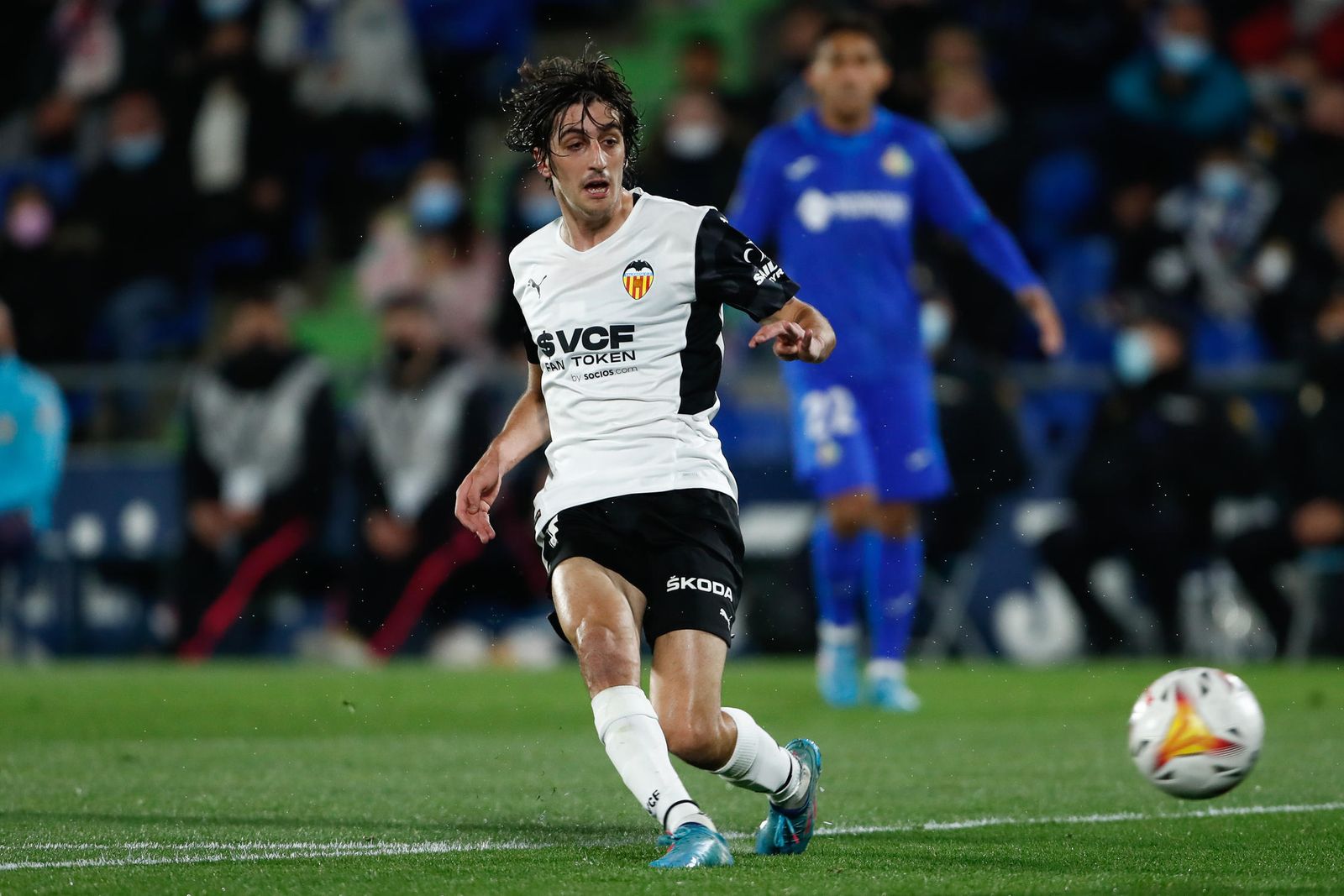 Bryan Gil con el Valencia la pasada temporada.