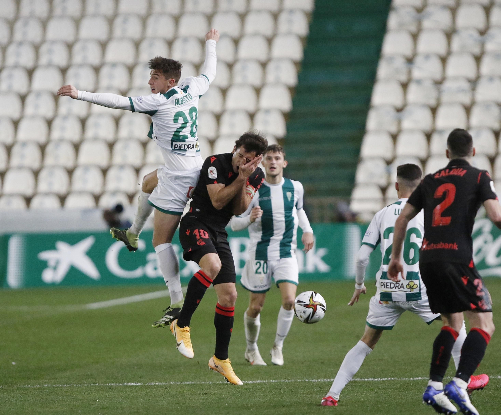 Las fotografías de la derrota del Córdoba CF ante la Real Sociedad en Copa del Rey