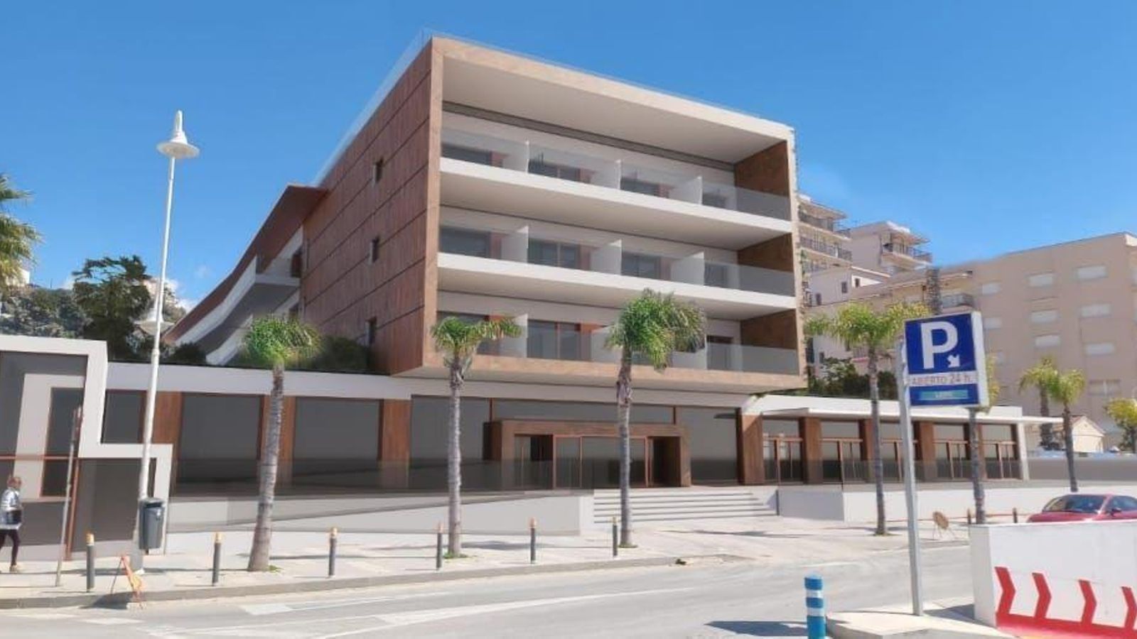 Recreación del futuro complejo de Senior Tropical en Almuñécar