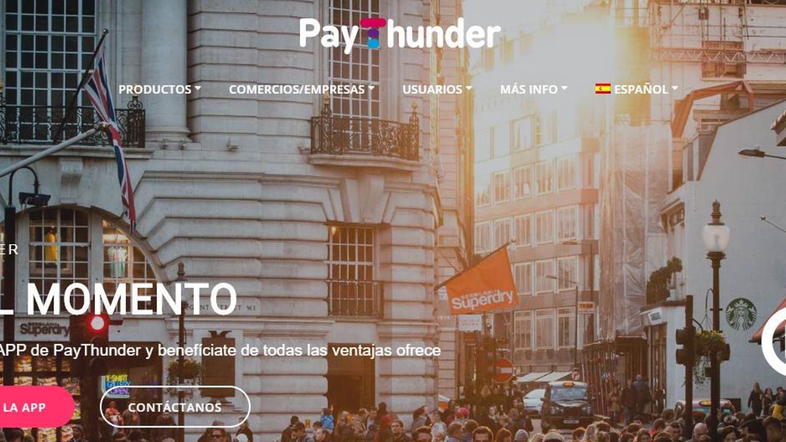 Captura de la página web.