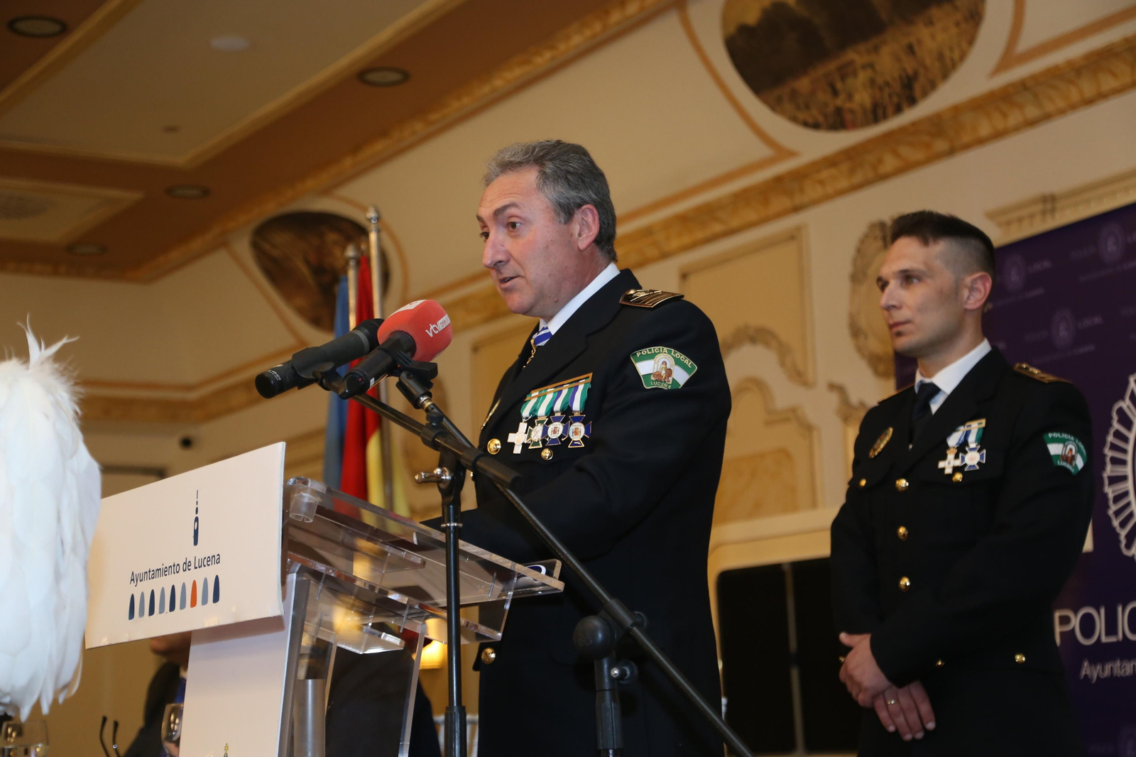 La celebración de San Jorge, patrón de la Policía Local de Lucena, en imágenes