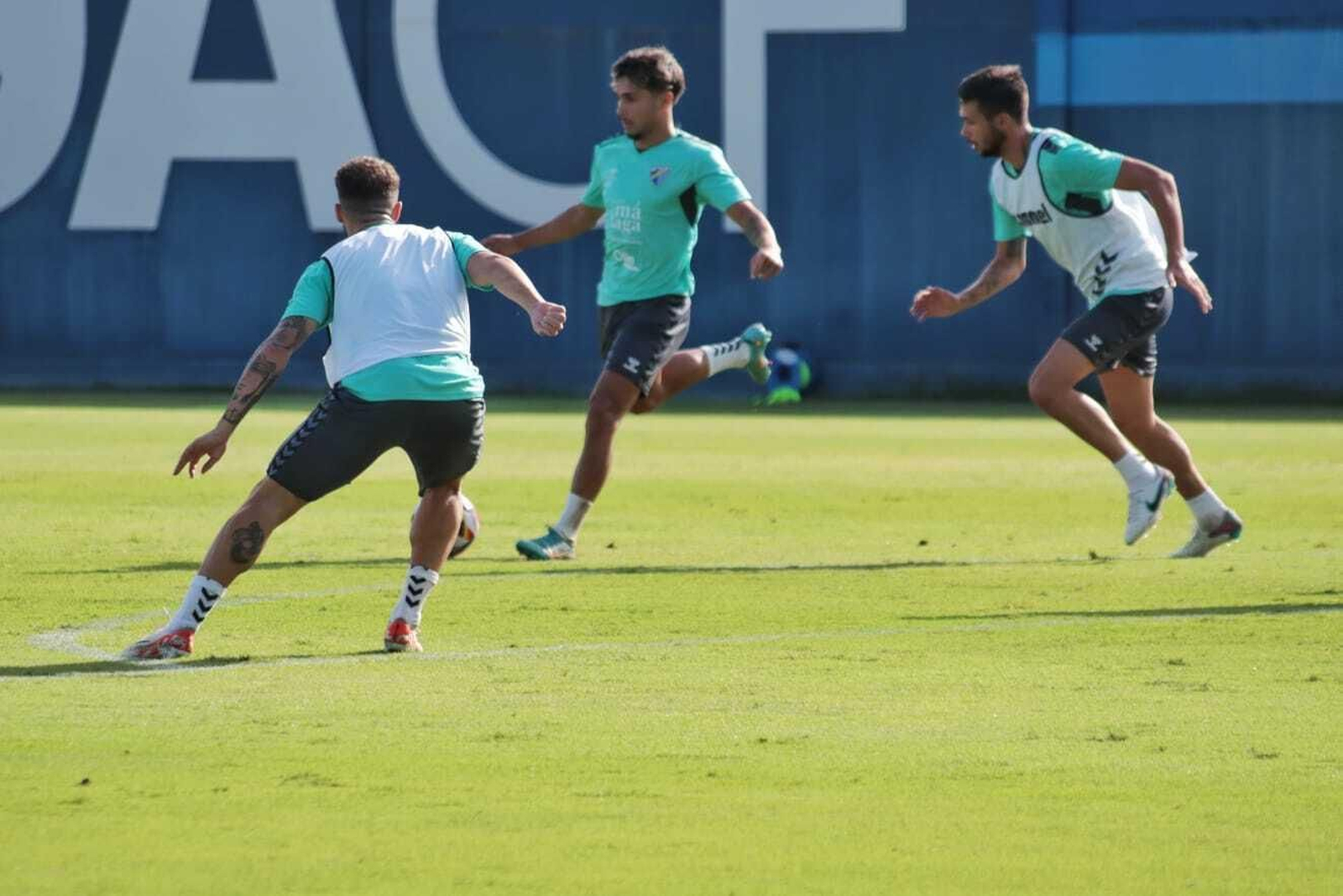 El entrenamiento del Málaga CF, en fotos