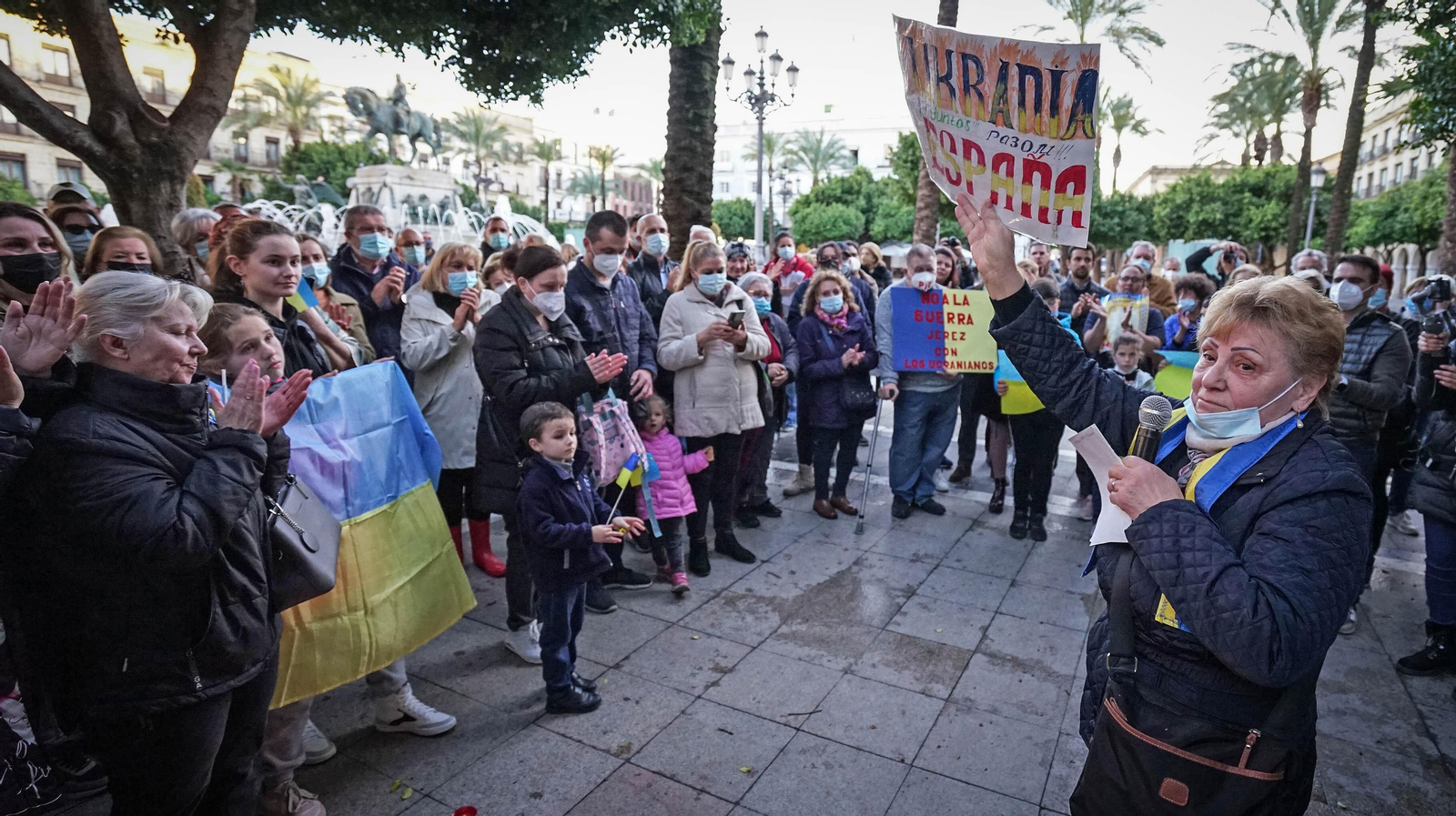 Concentración en Jerez por la paz en Ucrania