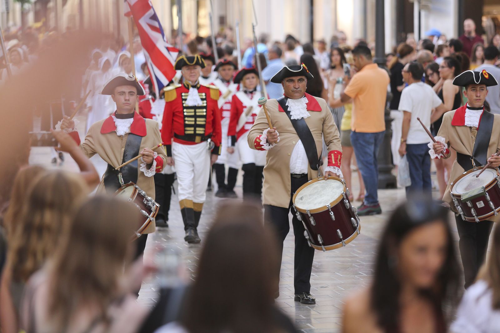 Las fotos del desfile en Málaga en recuerdo a Bernardo de Gálvez