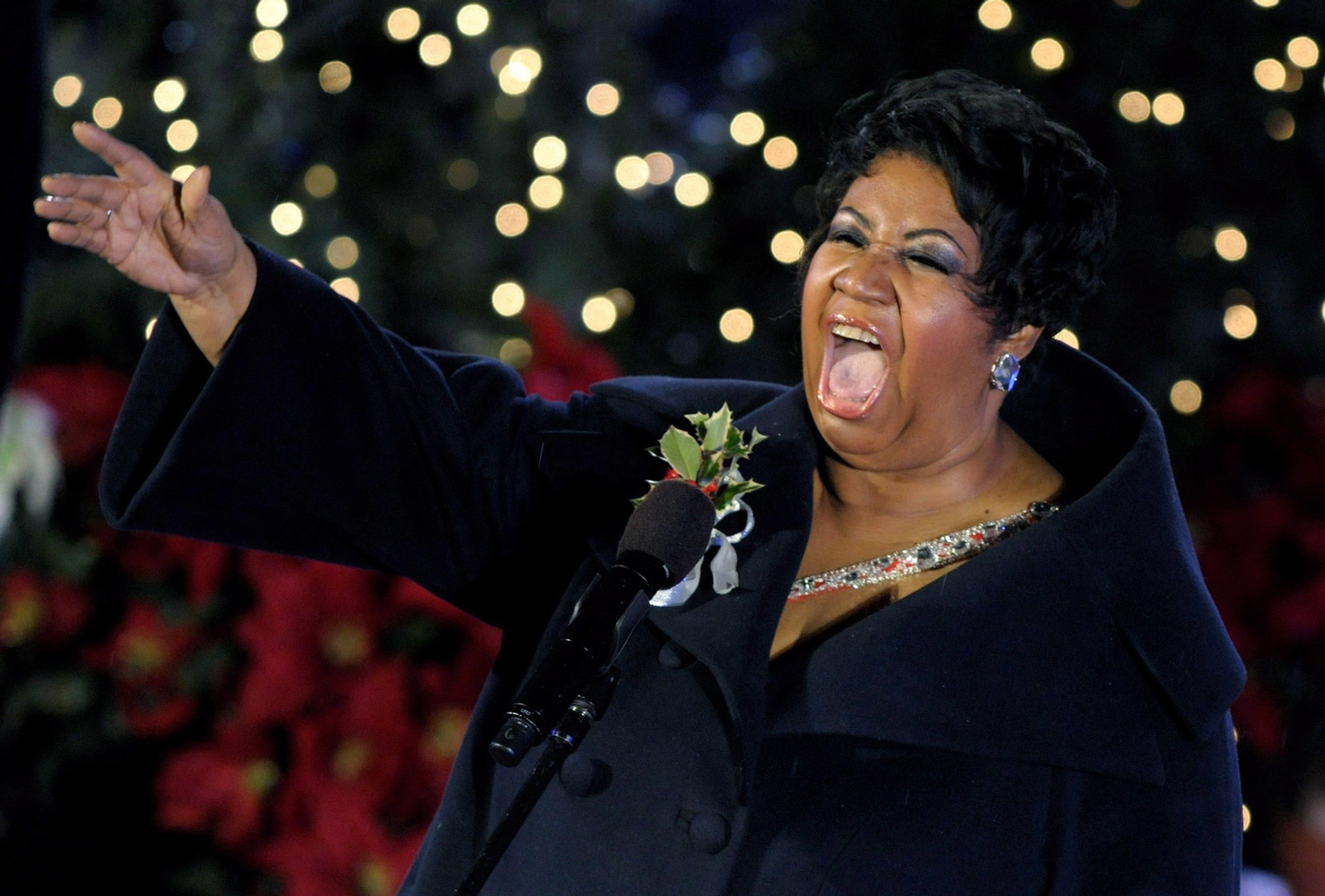 'Lady Soul' en el encendido de las luces del árbol de Navidad del Rockefeller Center de Nueva York