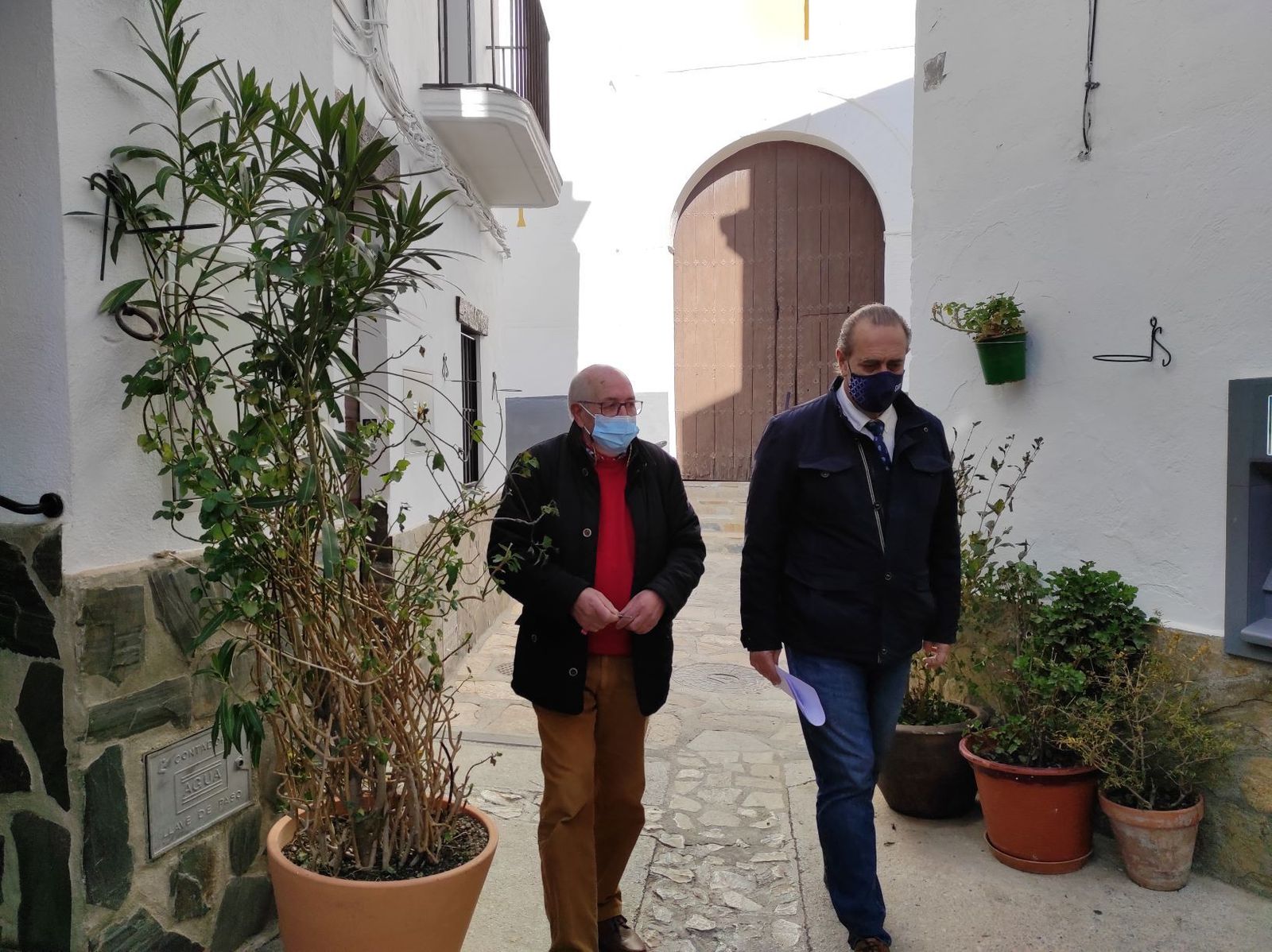 Visita del delegado de Administración Local a Cáñar.