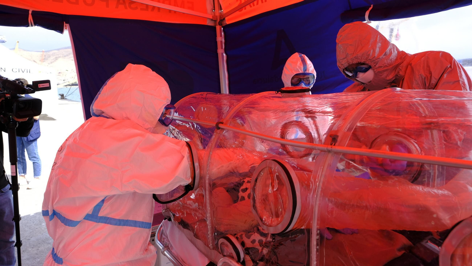 Ejercicio Marsec25 simulacro, en el Puerto de Almería, en imágenes