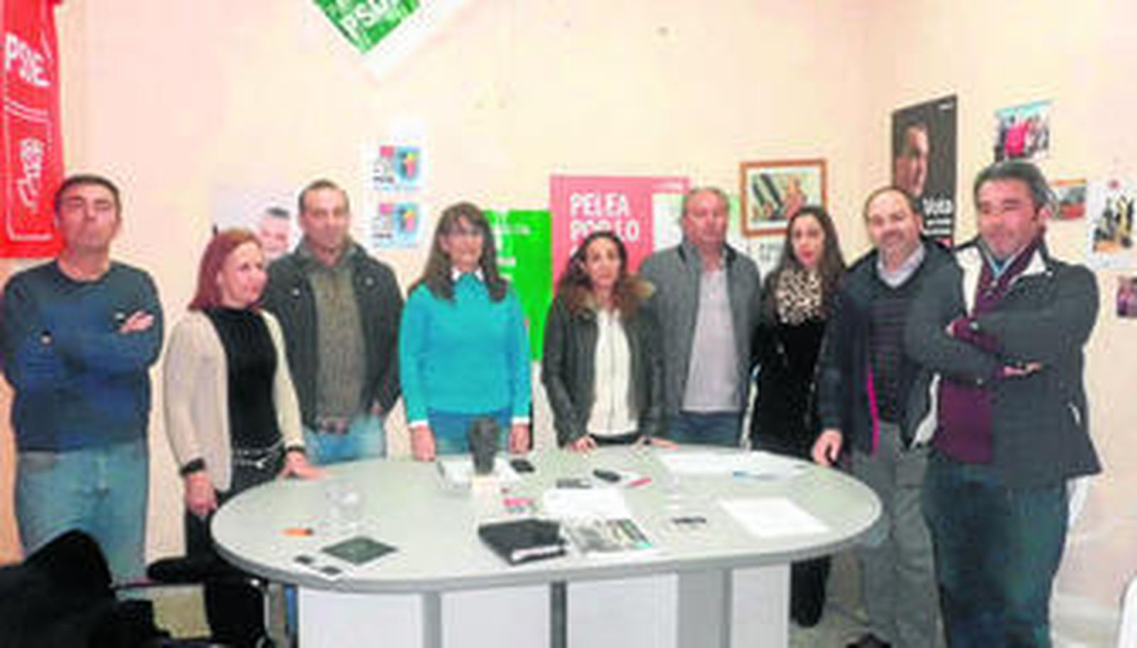 Luisa Ruiz, en el acto público de ayer ya como exsecretaria del PSOE peñarriblense.