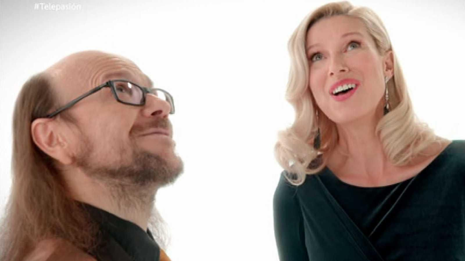 Santiago Segura y Anne Igartiburu en 'Telepasión'