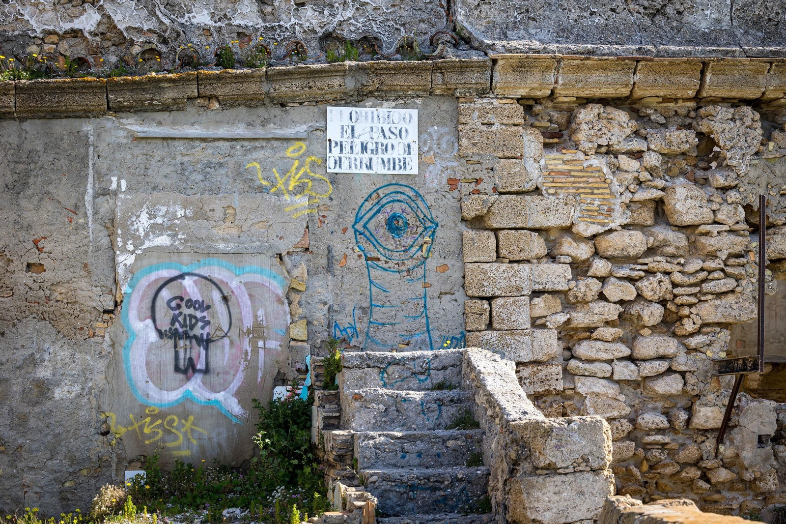 Imágenes del pésimo estado del molino de mareas de Cádiz