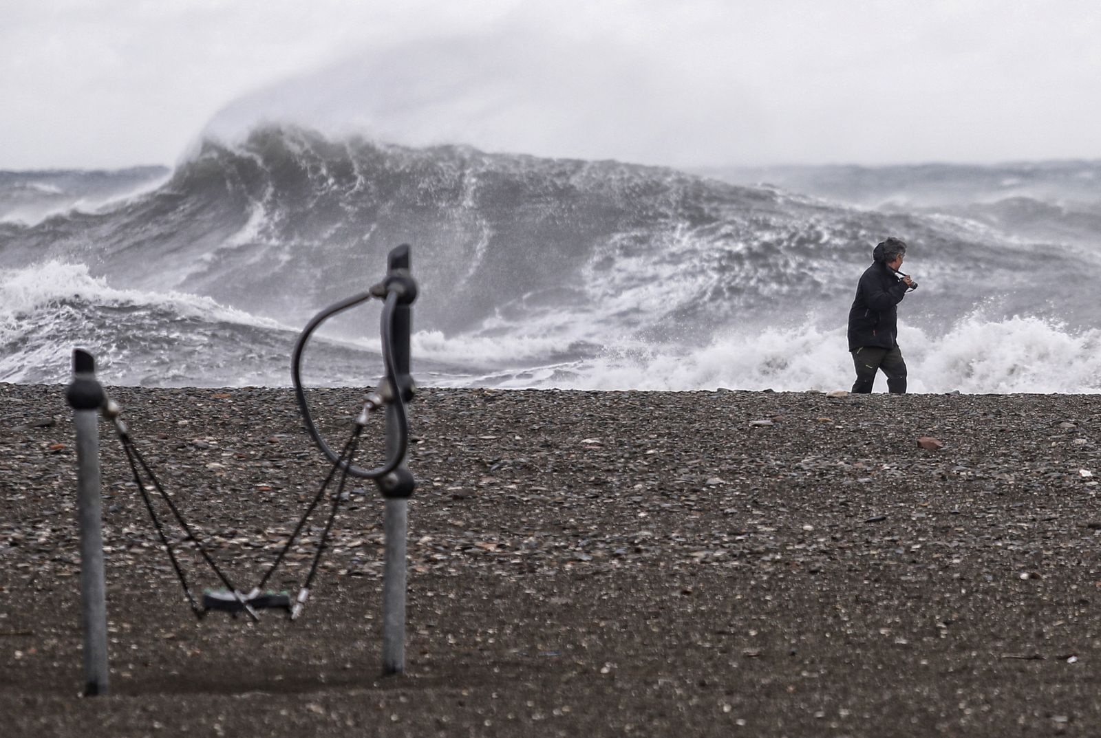 El temporal en Málaga, en imágenes
