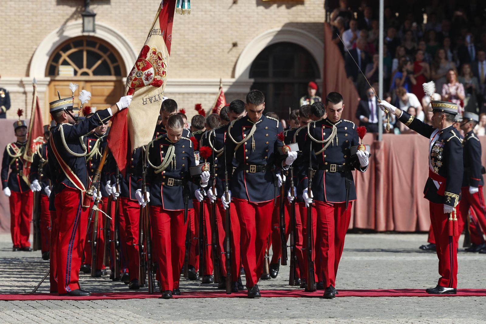 Doña Leonor en su reciente jura de la bandera