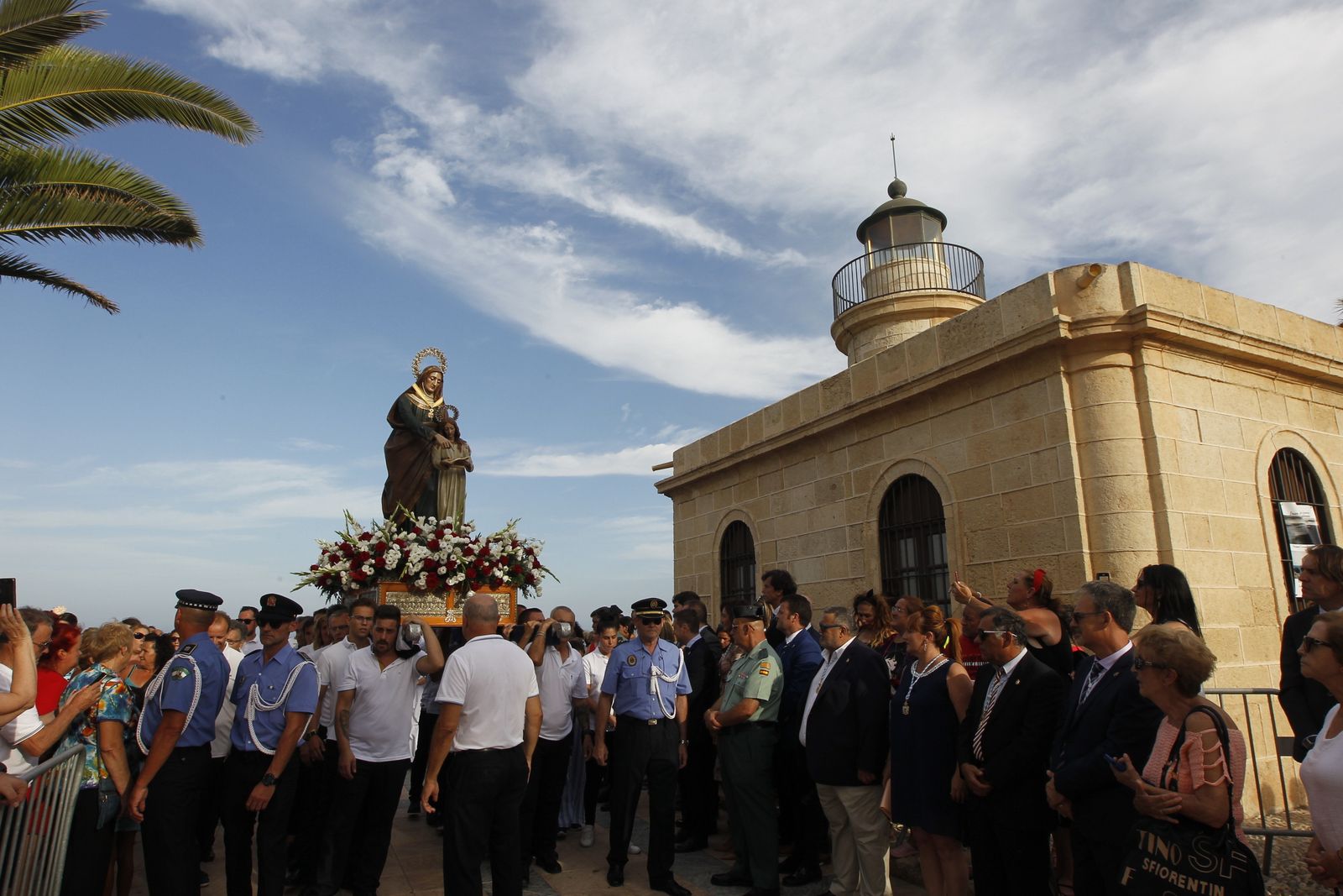 Fotogalería cucaña y procesión Fiestas Santa Ana Roquetas de Mar