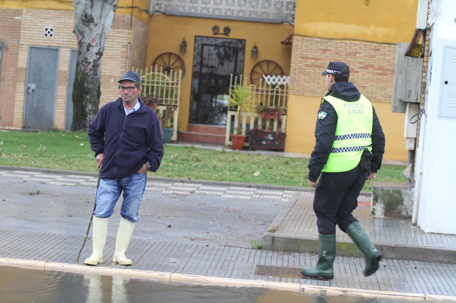 Imágenes de las consecuencias de las lluvias en Punta Umbría