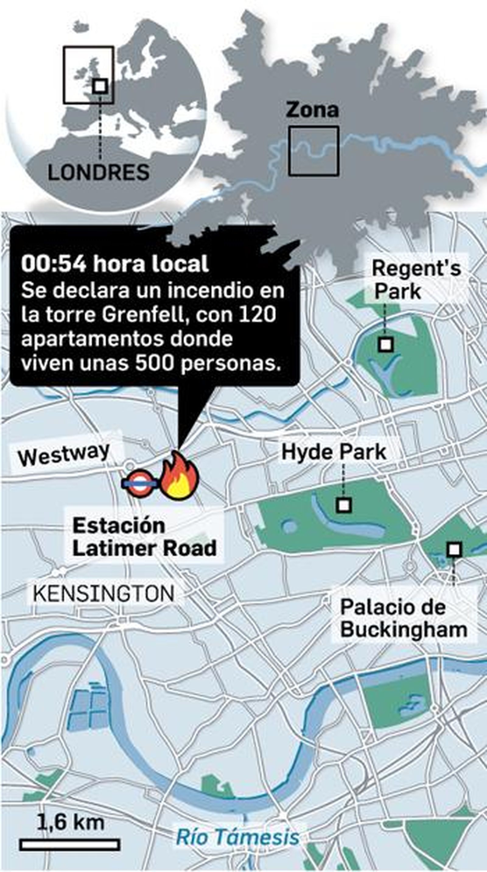 Datos sobre el incendio de la torre en Londres