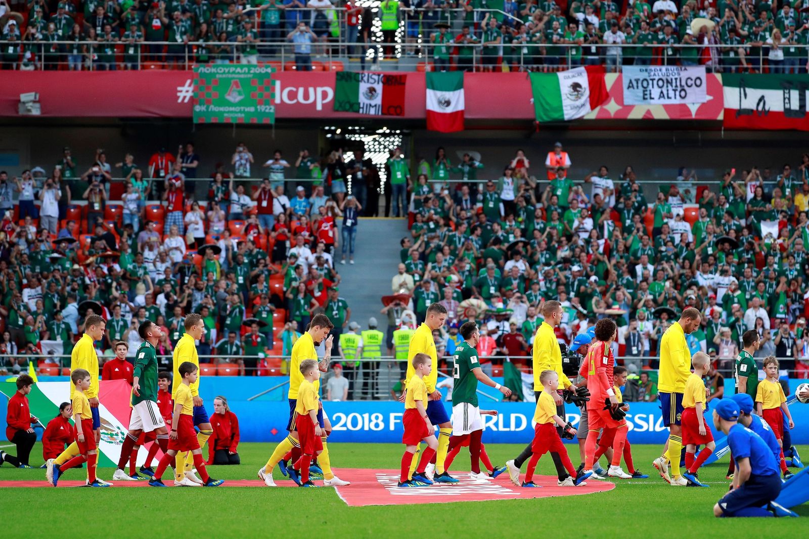 Las imágenes del México-Suecia