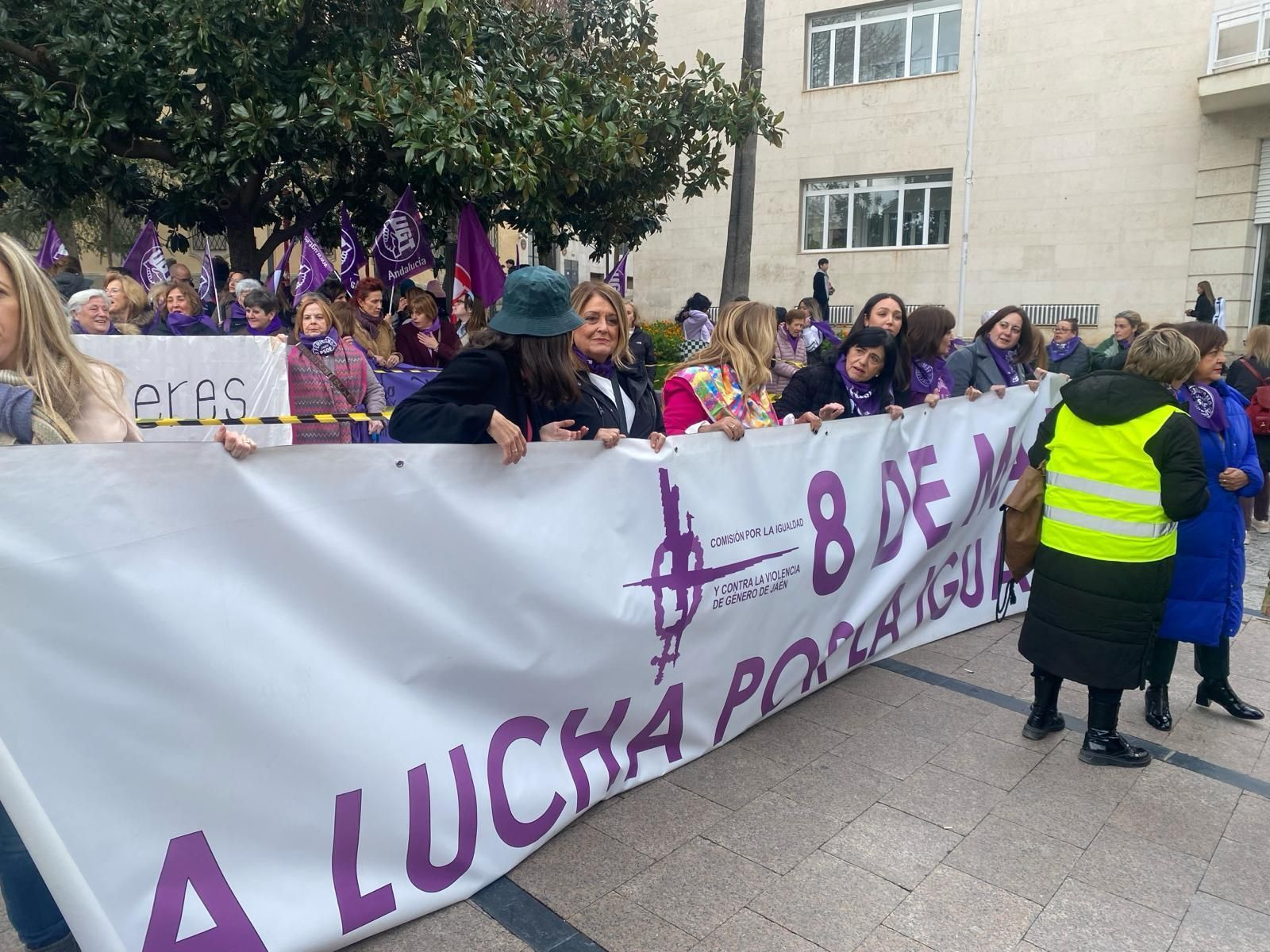 Manifestación del Día Internacional de la Mujer en Jaén.