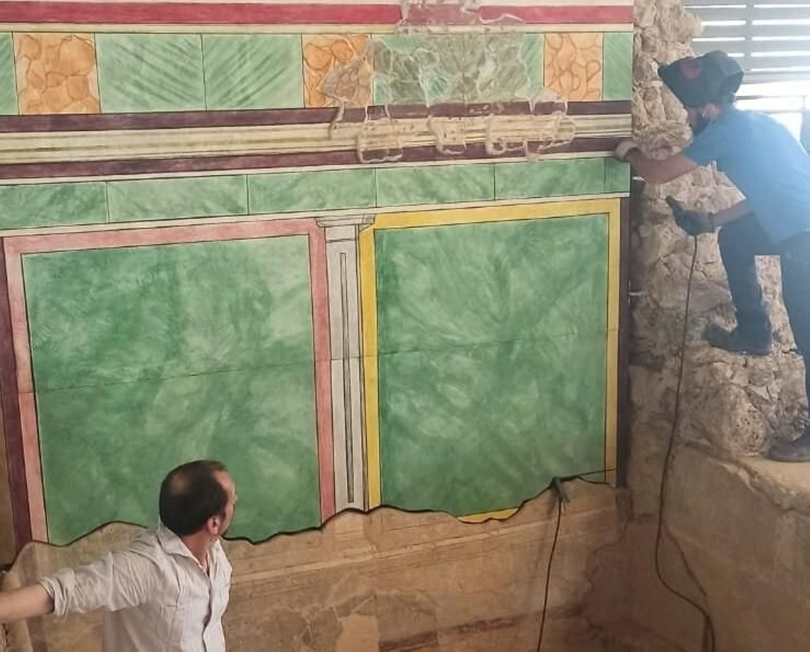 Integración de los mosaicos reproducidos.