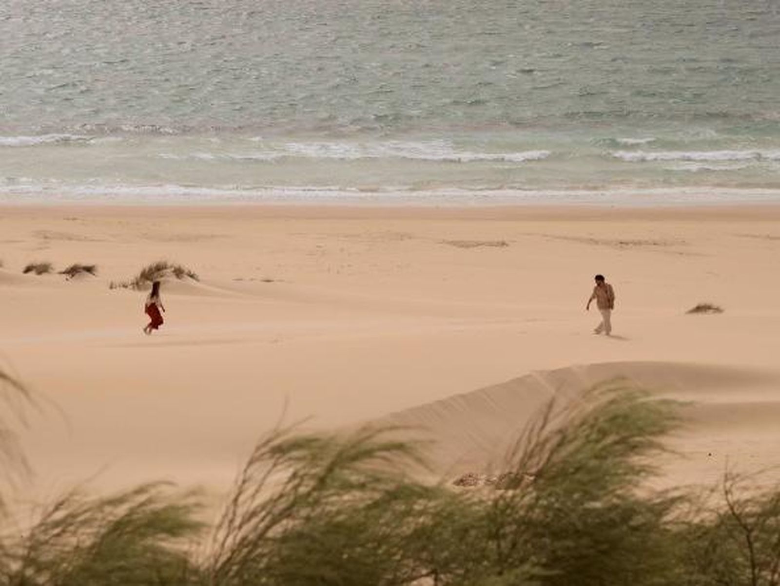 Una de las escenas rodadas en la playa de Las Redes.