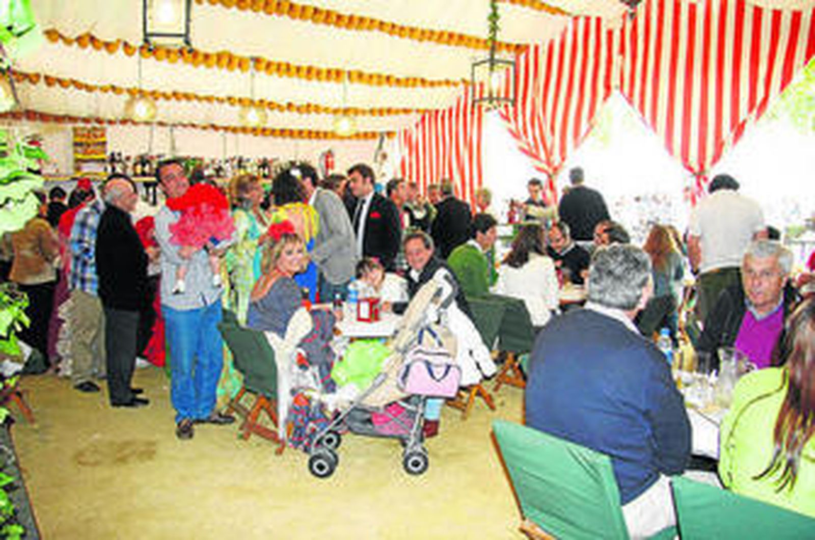 La caseta El continental, primer premio en el certamen de decoración interior.