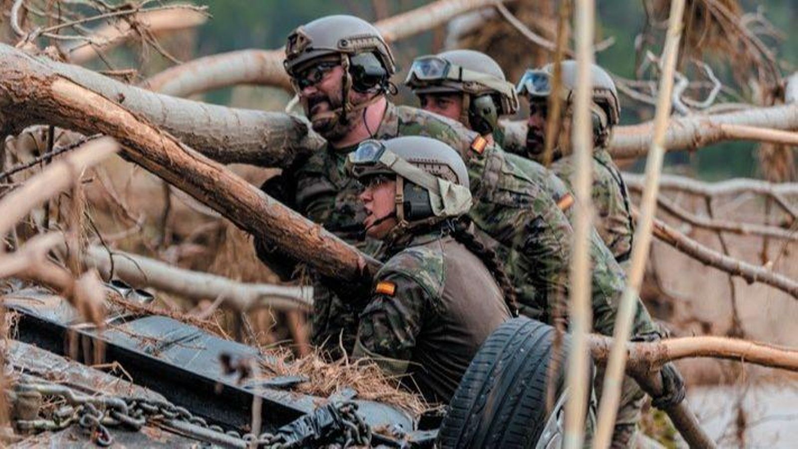 Trabajos en Valencia para recuperar la zona arrasada por la DANA.