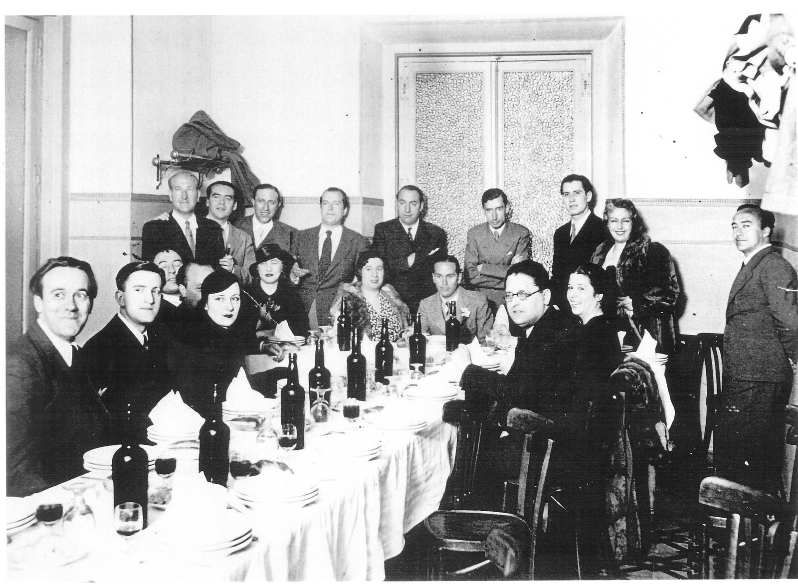 Última cena de la Generación del 27 celebrada en abril de 1936 en Los Galayos.