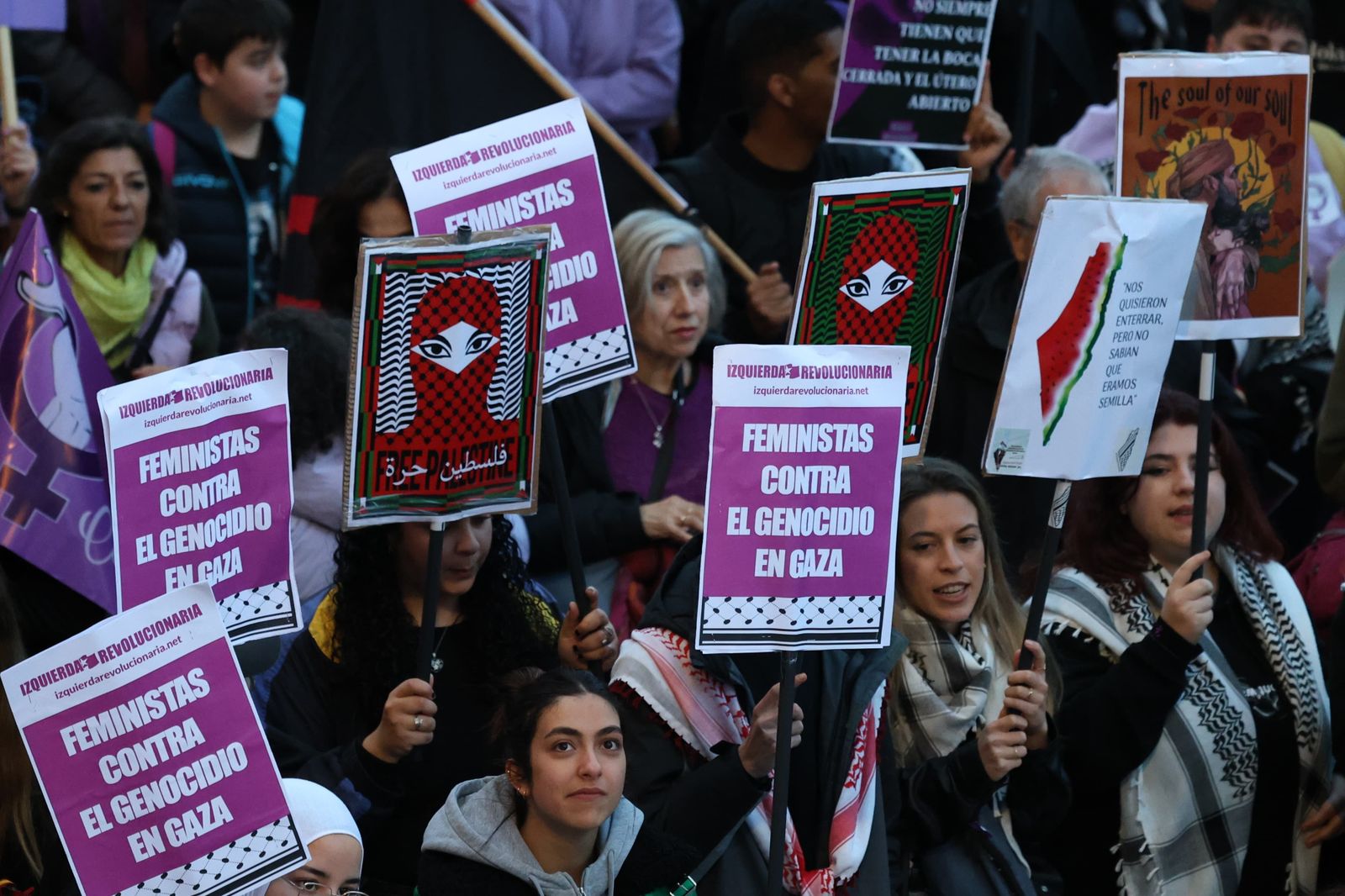 La manifestación del 8-M en Málaga, en fotos
