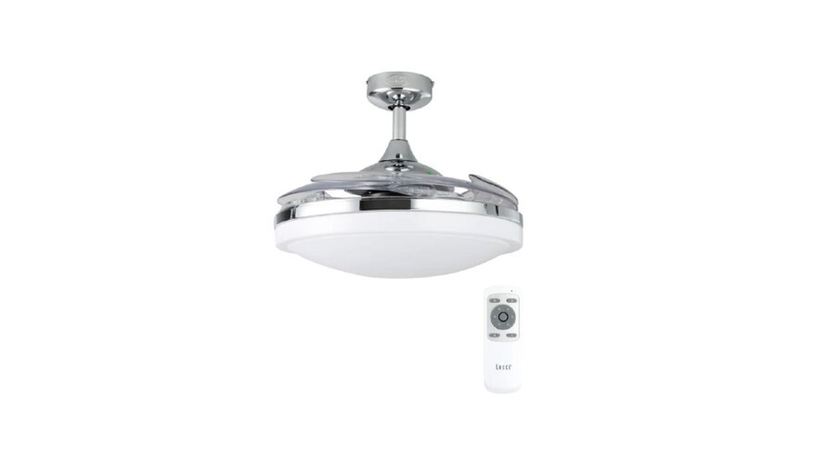 Ventilador de techo retráctil con luz