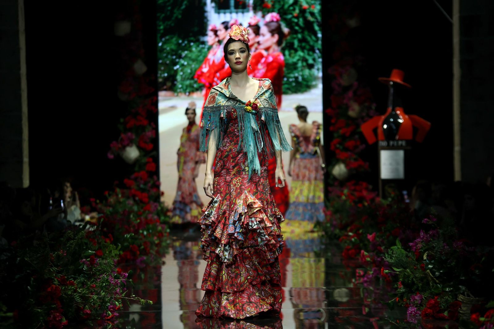 Desfile de Delia Flamenca Pol Núñez en la Pasarela Flamenca Tío Pepe Jerez 2024