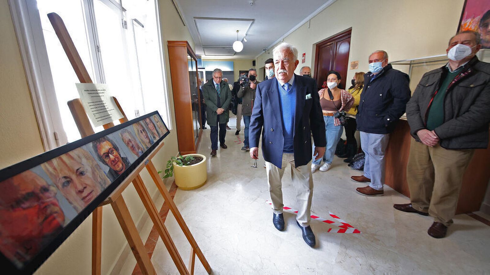 Luis Gonzalo, en la Biblioteca Central