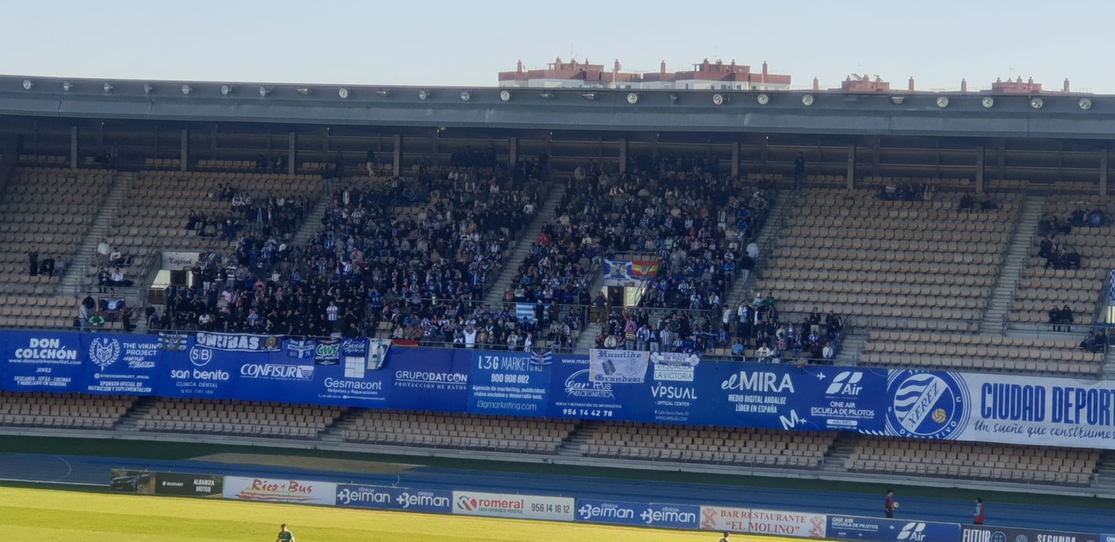 Afición del Recreativo en Chapín.