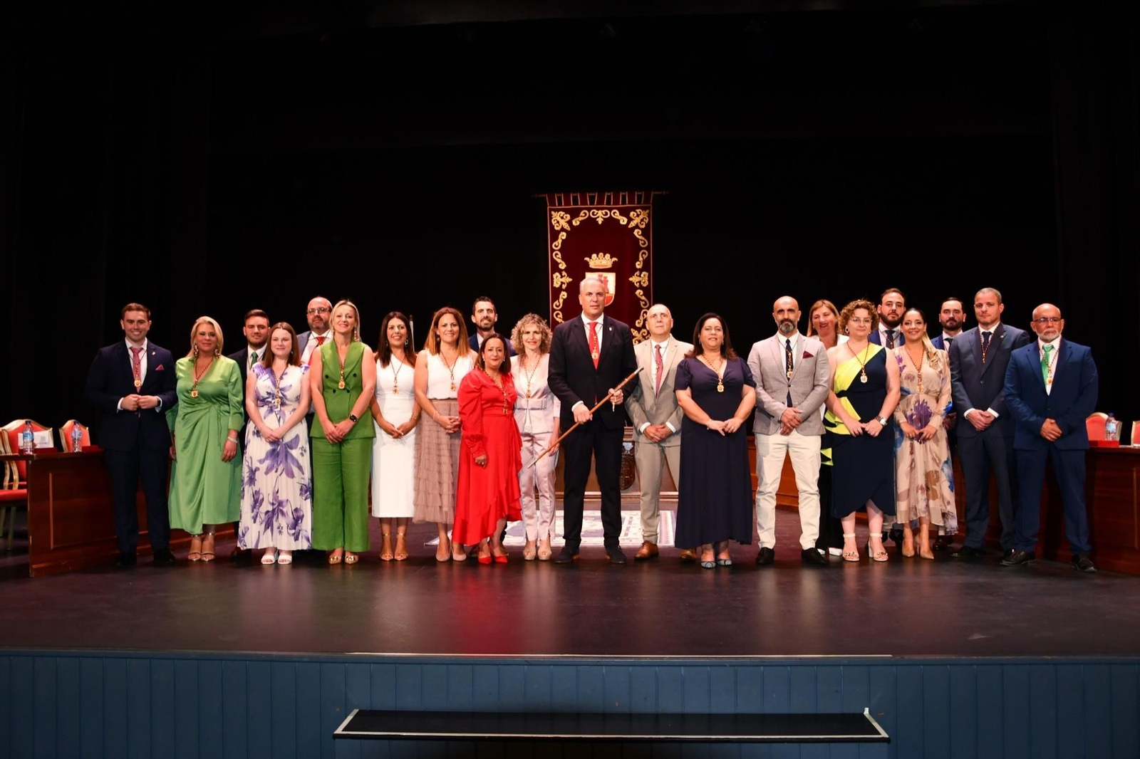 La nueva Corporación de San Roque, este sábado.