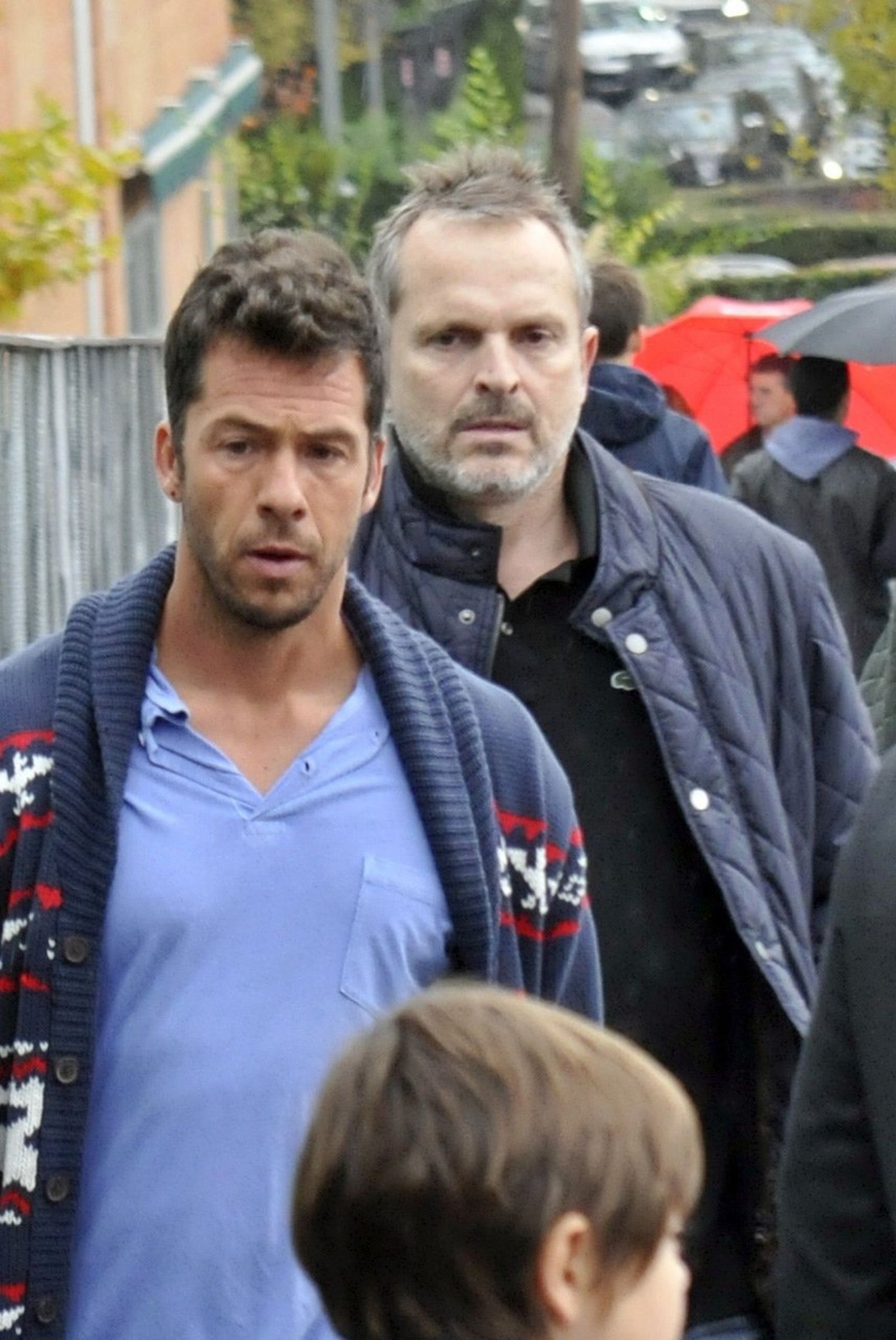 Imagen de archivo del cantante con su ex compañero sentimental, Nacho Palau.