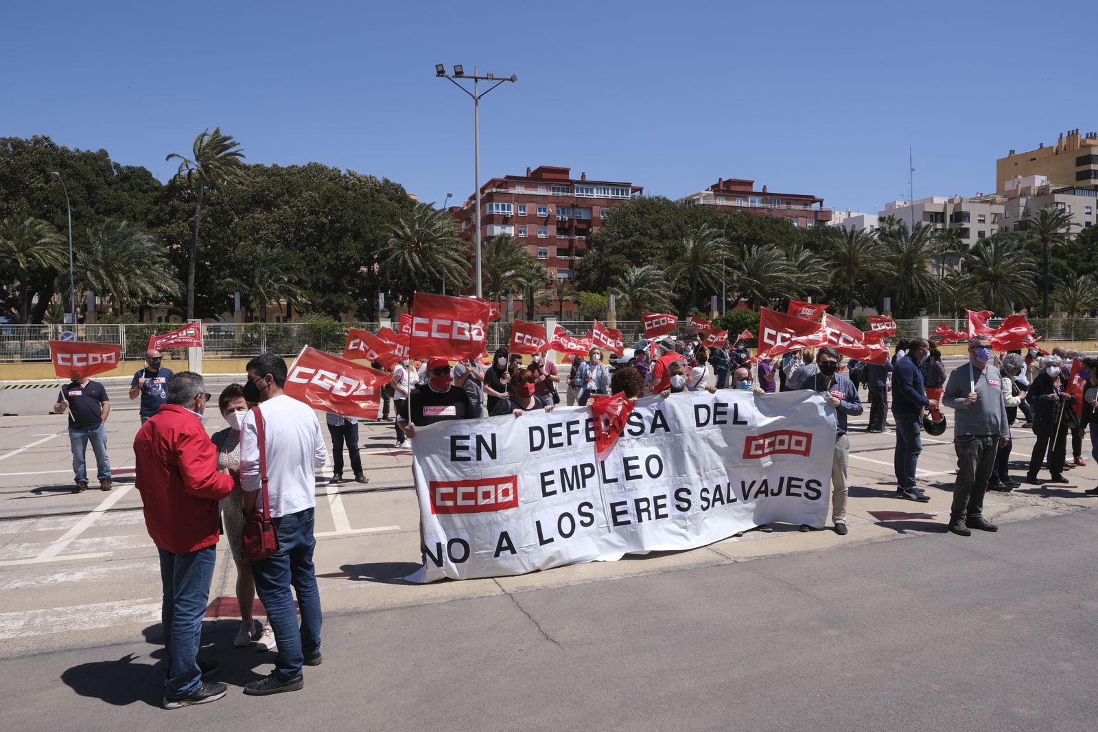 Fotogalería manifestación del Día Internacional del Trabajador. Almería