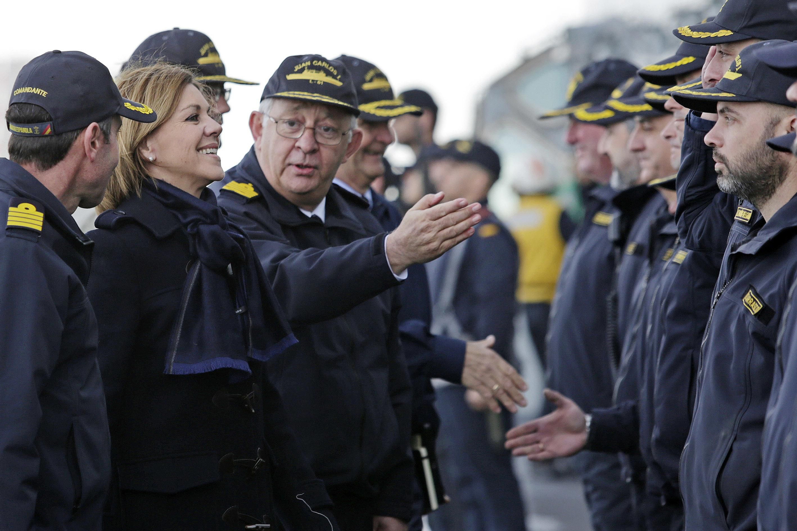 La visita de Cospedal a Rota, en imágenes
