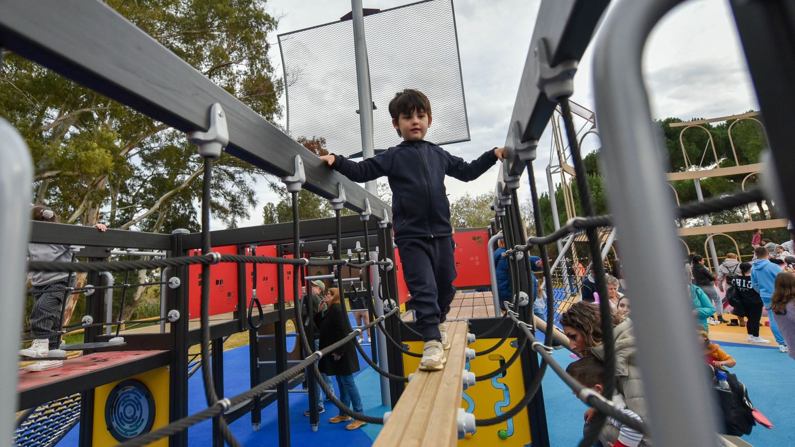 La inauguración del parque Barbésula en Guadiaro, en imágenes