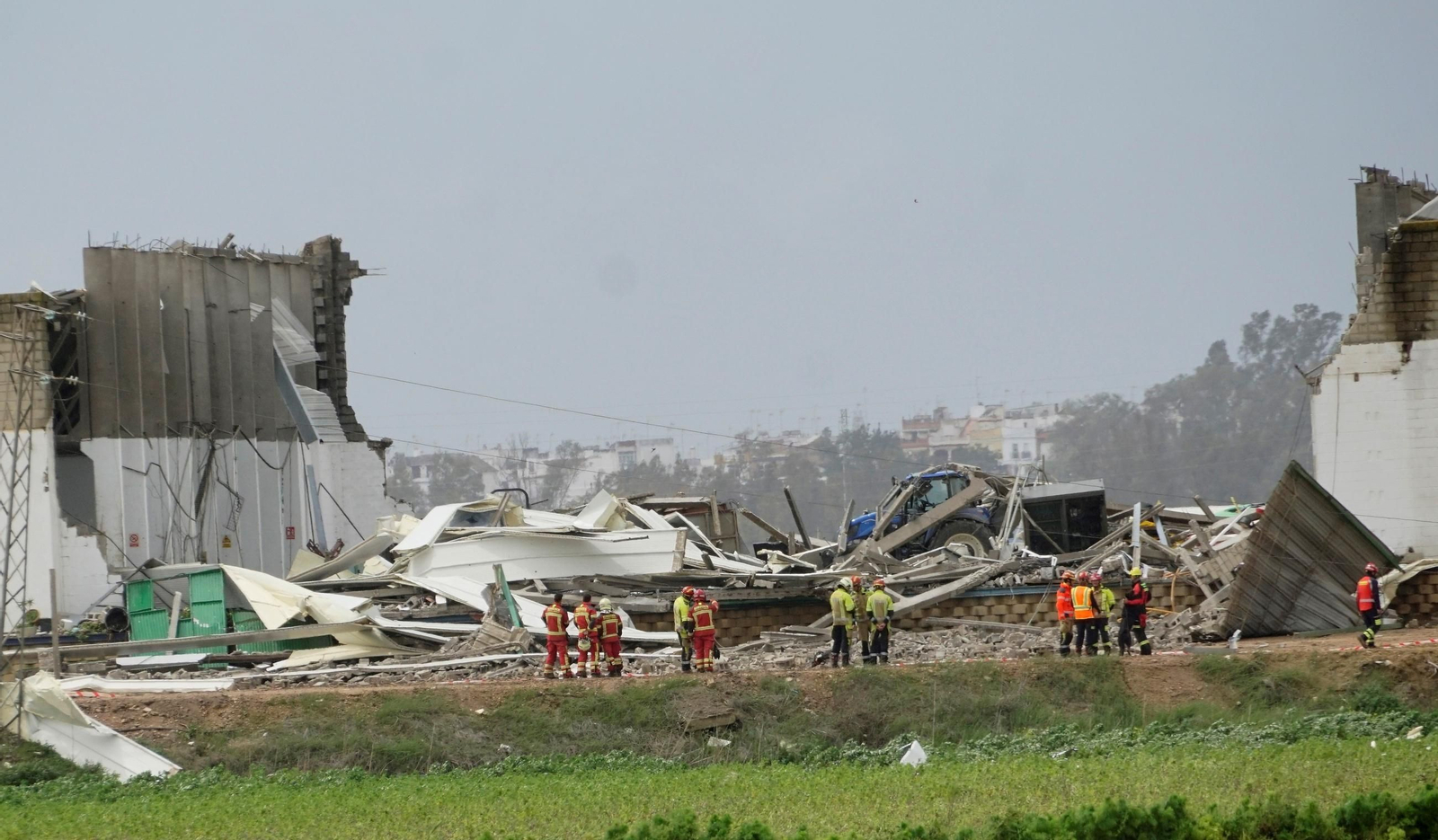 La nave que se desplomó por el tornado en Coria.