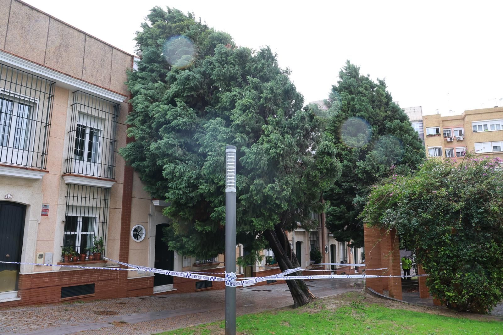 Borrasca Kristin a su paso por Huelva.